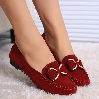 Fashion Bowknot Flat Loafers Cozy Shoes - HEPSIBAH SHOP