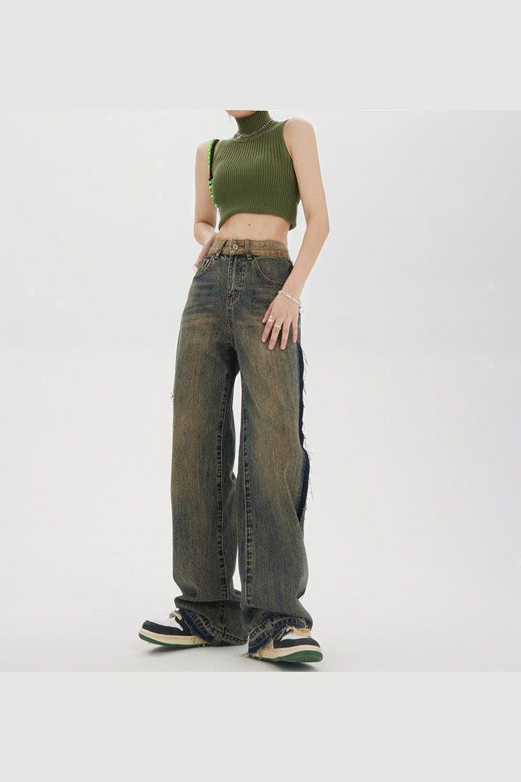 Women's High-waisted Baggy Jeans - HEPSIBAH SHOP