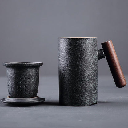 Commercial Japanese Mugs With Wooden Handles