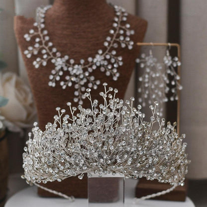 Bridal Crown Tiara Wedding Handmade - HEPSIBAH SHOP