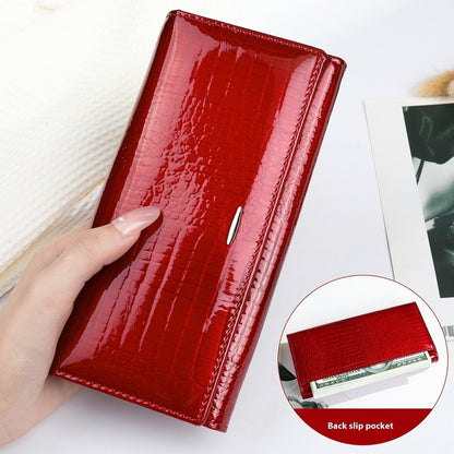 Women's Long Genuine Leather Cowhide Wallet - HEPSIBAH SHOP