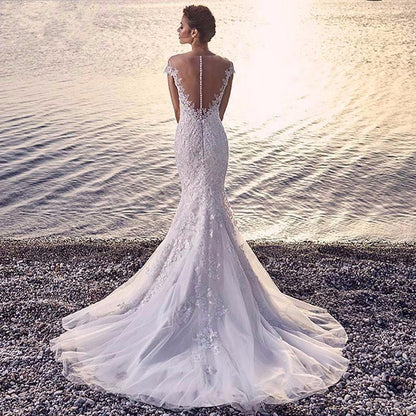 Princess Bride Mermaid Wedding Dress - HEPSIBAH SHOP