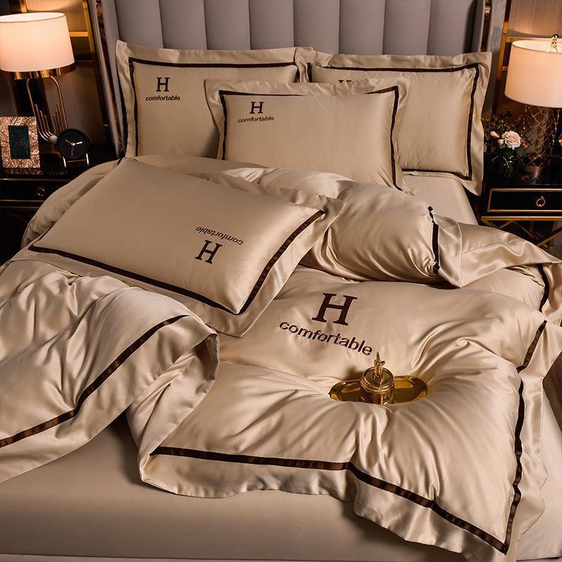 Simple Ice Silk Bed Sheet Cover Set - HEPSIBAH SHOP