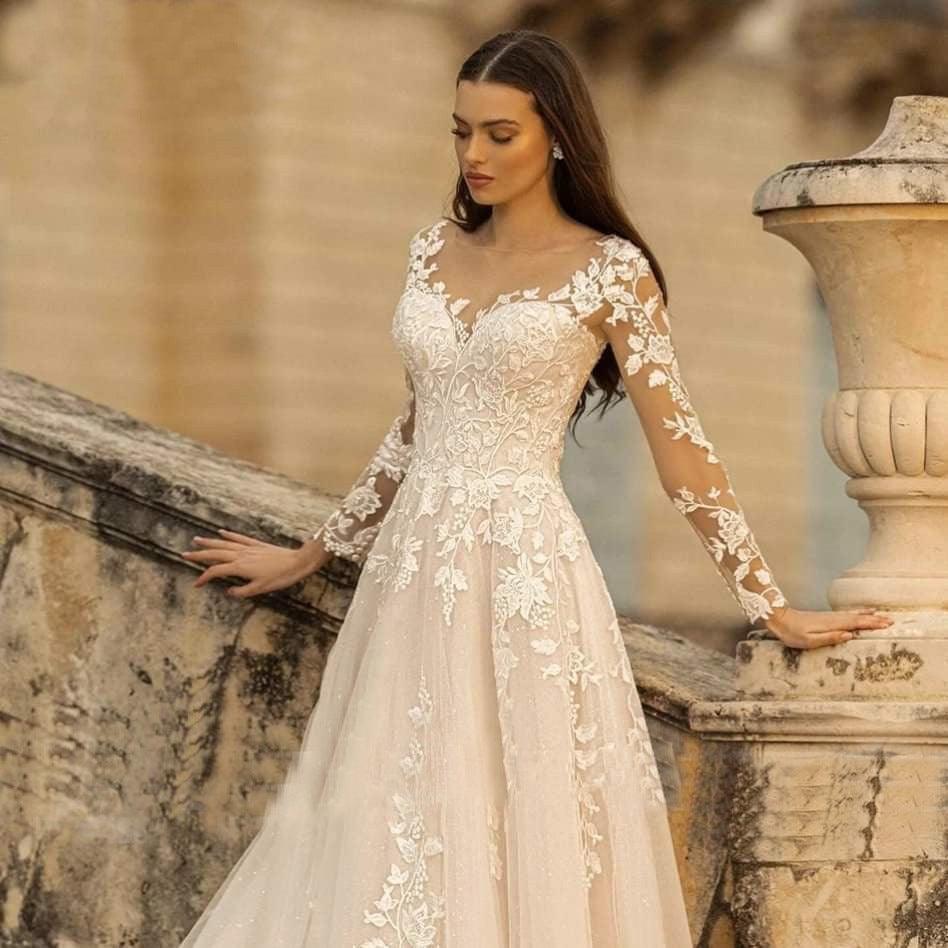 Long Sleeve Wedding Dress Mori Style - HEPSIBAH SHOP