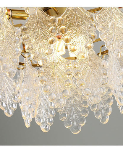 Simple Living Room Glass Chandelier