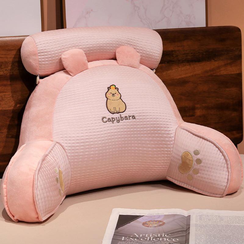 New Waffle Ice Silk Lumbar Support Pillow Cool Feeling Bed Head Back Cushion Sofa Soft Case Pillow Pillow Chair Waist Pillow Factory