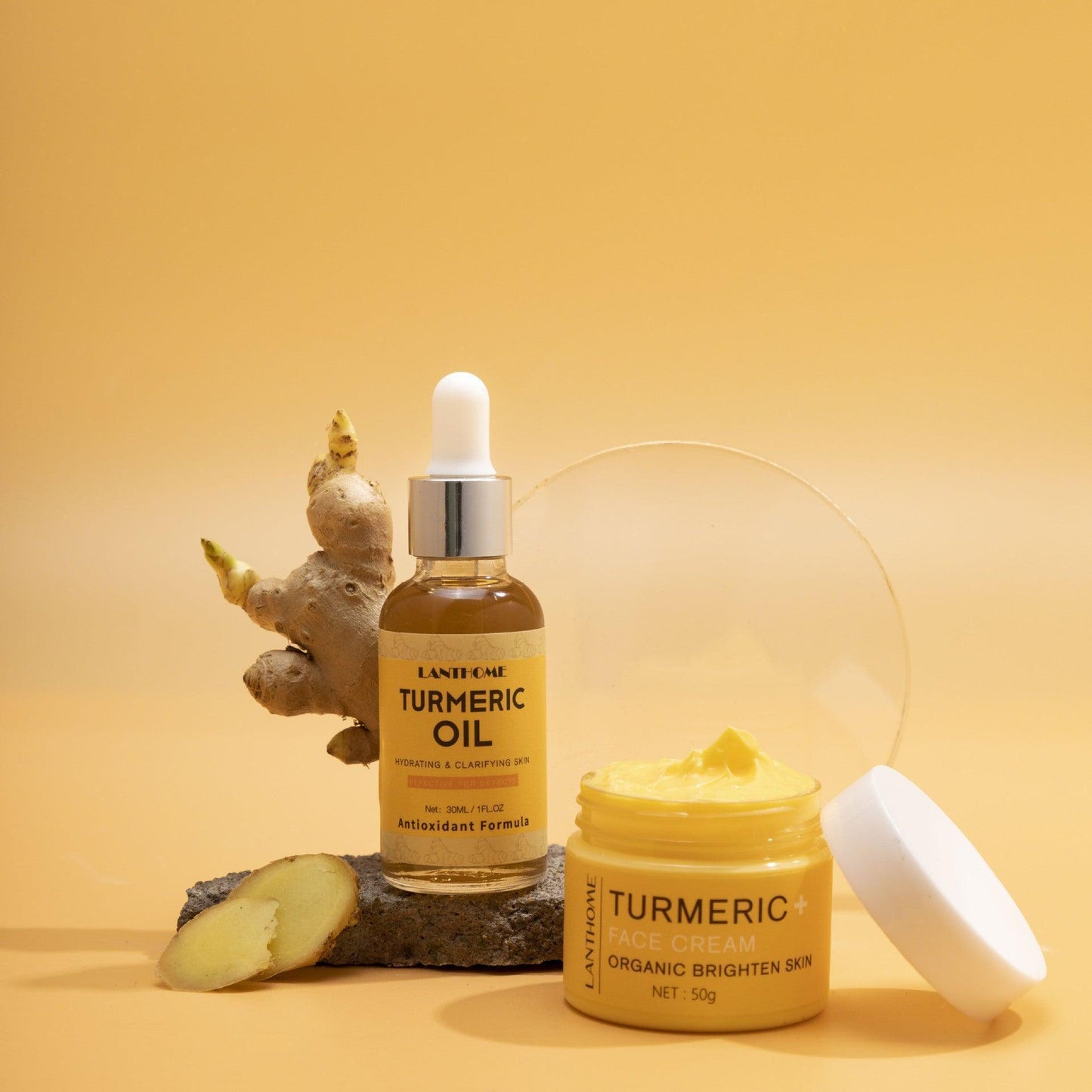 Turmeric Essential Oil Skincare Set Moisturizes And Repairs Skin Brightens And Hydrates To Relieve Dull Skin - HEPSIBAH SHOP