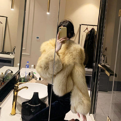 Women's Fashion Leopard Fur Coat - HEPSIBAH SHOP