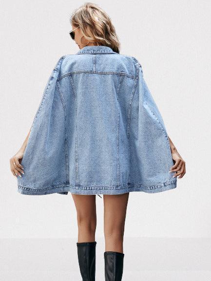 Irregular Loose Versatile Denim Jacket - HEPSIBAH SHOP