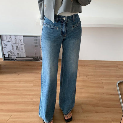 Retro High Waist Slimming Jeans Women - HEPSIBAH SHOP