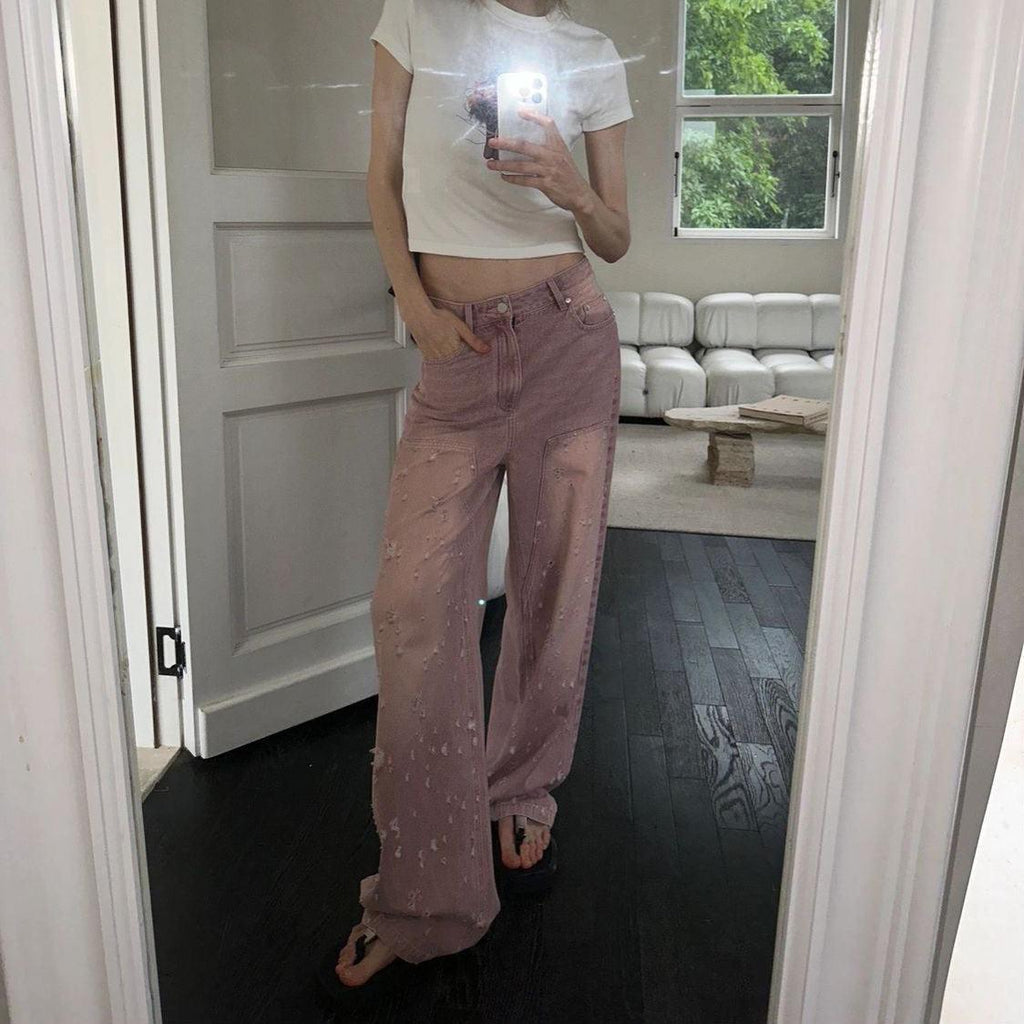 Make Old Ripped Summer Retro Jeans - HEPSIBAH SHOP