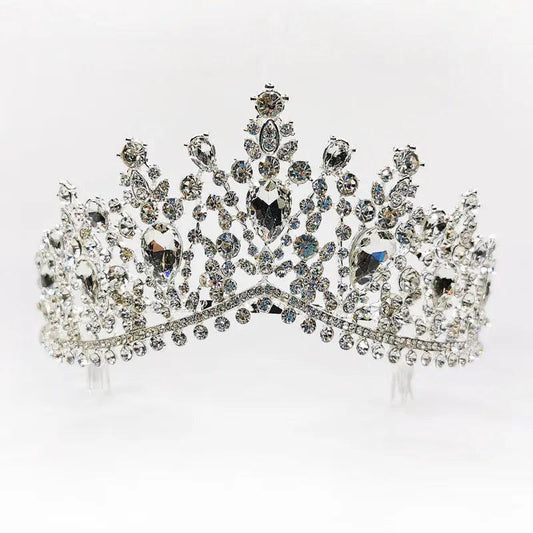 Rhinestone Crown Bridal Wedding Tiara - HEPSIBAH SHOP