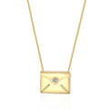 Pullout Envelope Couple Necklace DIY Personalization - HEPSIBAH SHOP