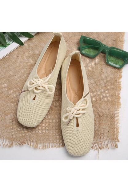 Casual Lace-up Mesh Flats Shoes Women - HEPSIBAH SHOP