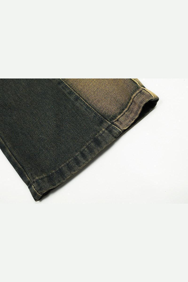 American Retro Distressed Multi-pocket Jeans - HEPSIBAH SHOP