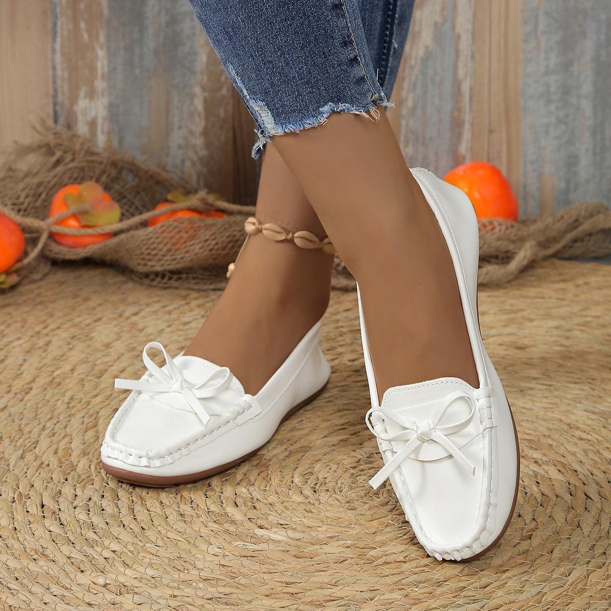 Casual Bowknot Flat Shoes - HEPSIBAH SHOP