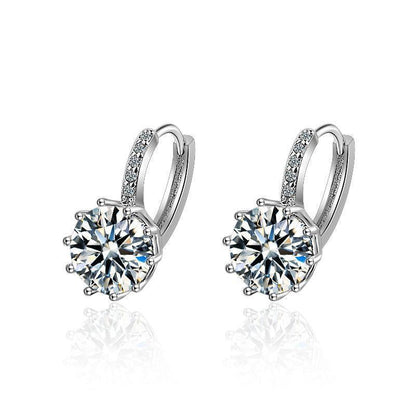 Big Zircon White Glamorous Female Earrings Valentine's Day Gift - HEPSIBAH SHOP