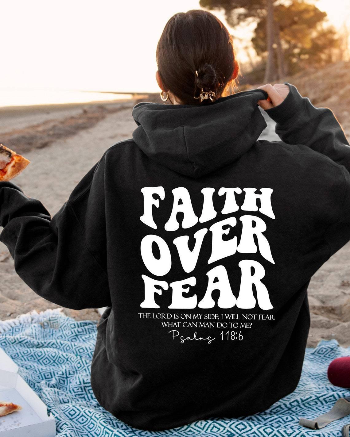 Faith Over Fear Christian Sweatshirt - HEPSIBAH SHOP