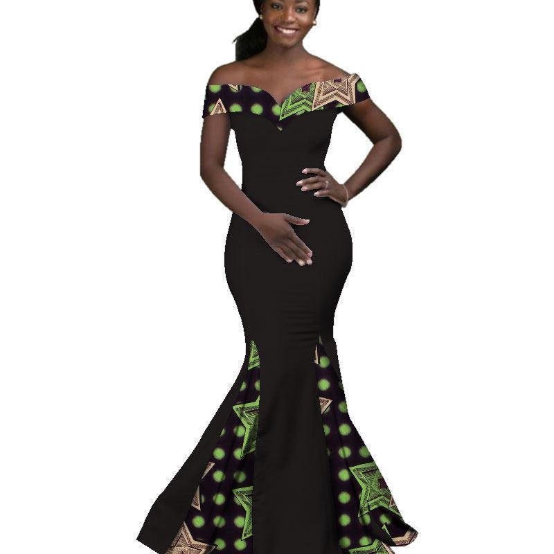 African Women Dress Wax Print Fashion Ankara - HEPSIBAH SHOP