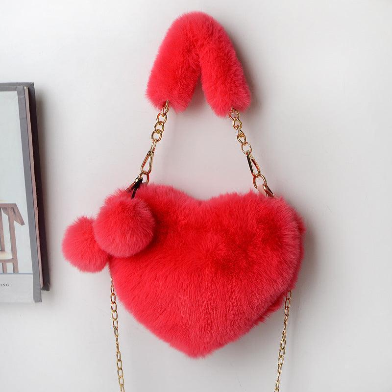 Love Bags Soft Plush Handbag - HEPSIBAH SHOP