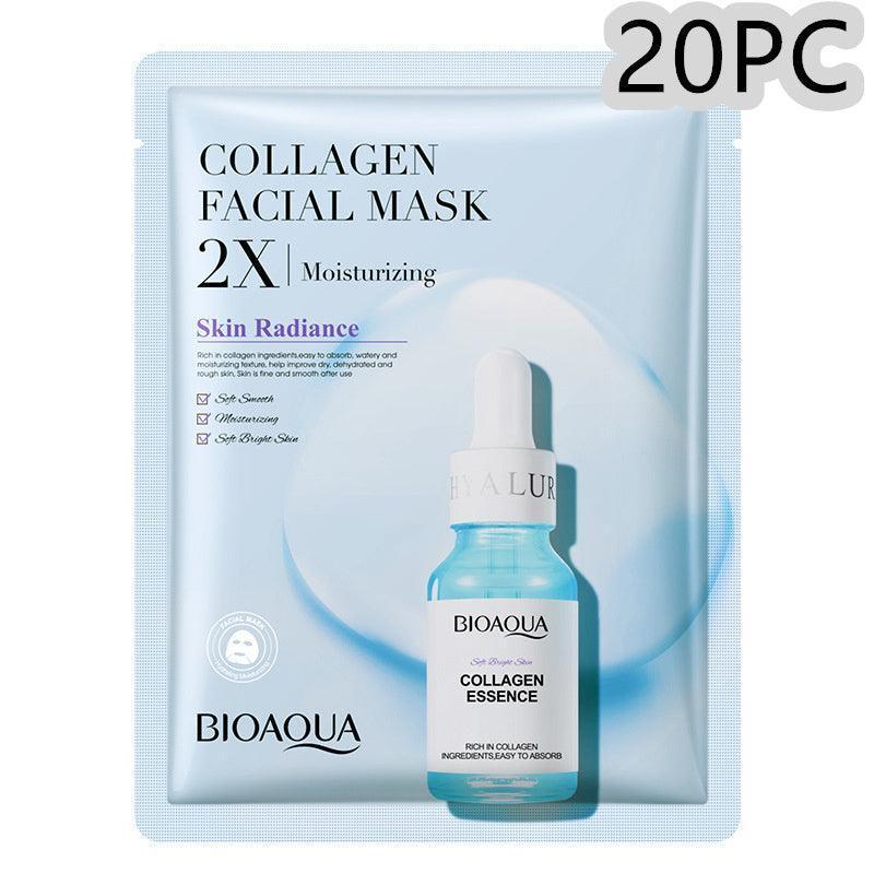 Collagen Face Mask Moisturizing Firming Face Sheet Mask Hyaluronic Acid Facial Masks Beauty Skin Care Gel Skin Care - HEPSIBAH SHOP