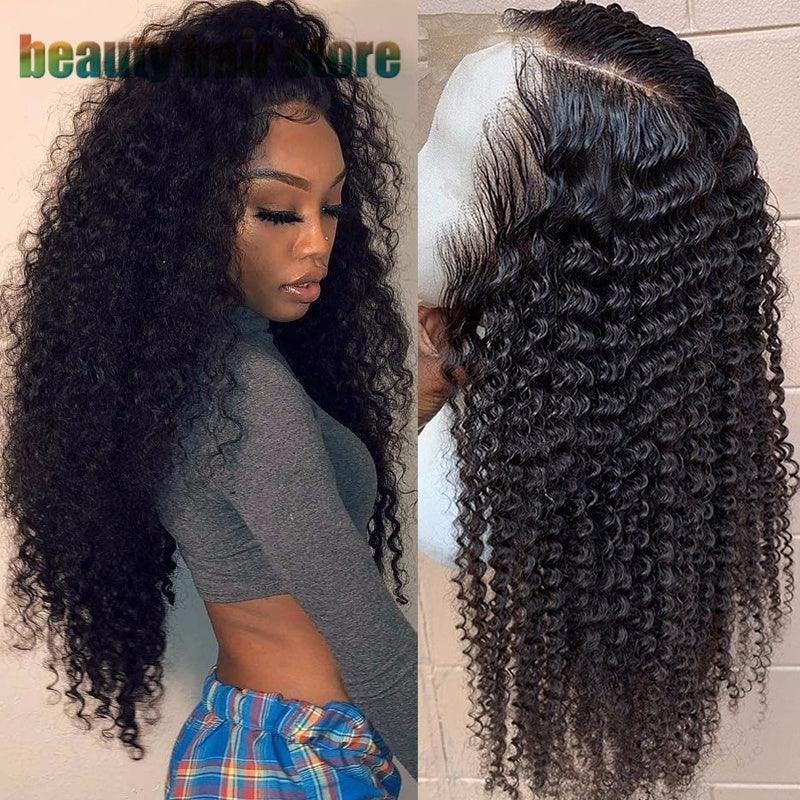 Brazilian Kinky Curly Lace Front Human Hair Wigs - HEPSIBAH SHOP