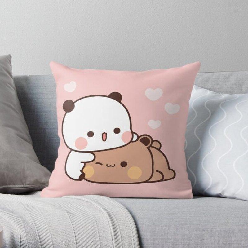 Cute Cartoon Expression Pack Home Cushions Square Pillow Cover - HEPSIBAH SHOP