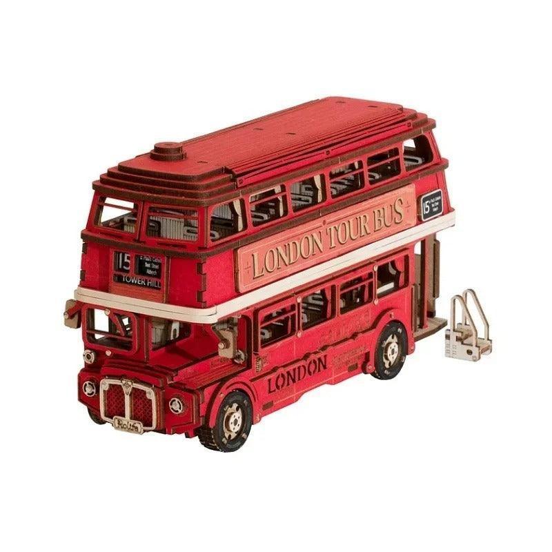 Creation Set London Bus Diy Cottage Jigsaw Model 3 Dstereo Hand-assembled Toys Gift - HEPSIBAH SHOP