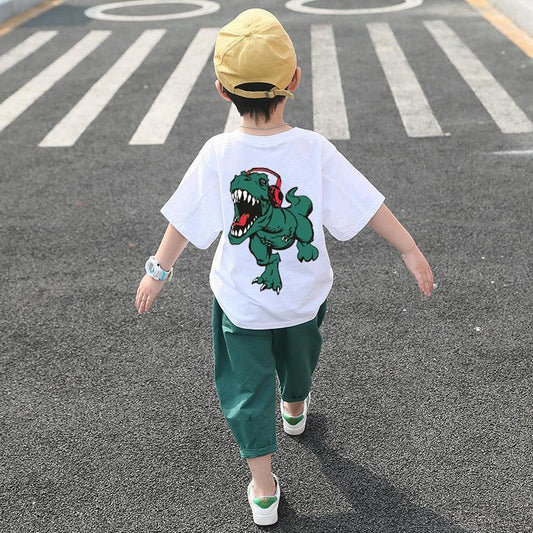 Children's Clothing Boys Summer Suits Western-style Clothes Boys Summer Handsome Short Sleeves - HEPSIBAH SHOP