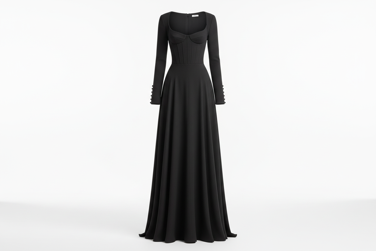 BLACK ELEGANT DRESS 