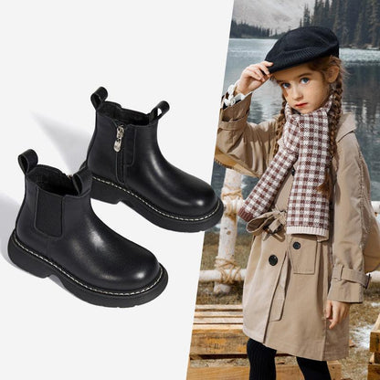 Girls' Short Boots Plus Cashmere Two Cotton Shoes - HEPSIBAH SHOP