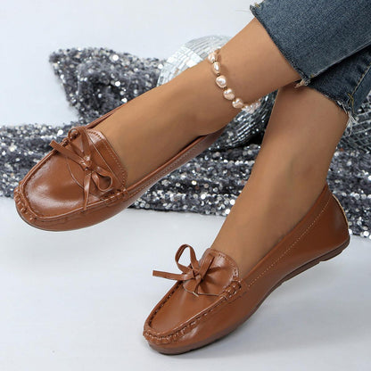 Casual Bowknot Flat Shoes - HEPSIBAH SHOP