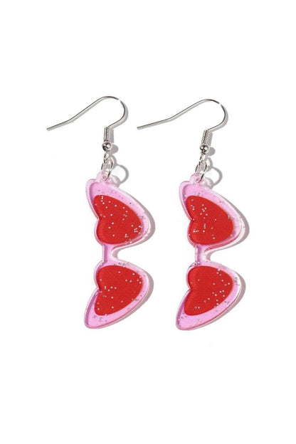 Transparent Acrylic Love Heart Earrings - HEPSIBAH SHOP