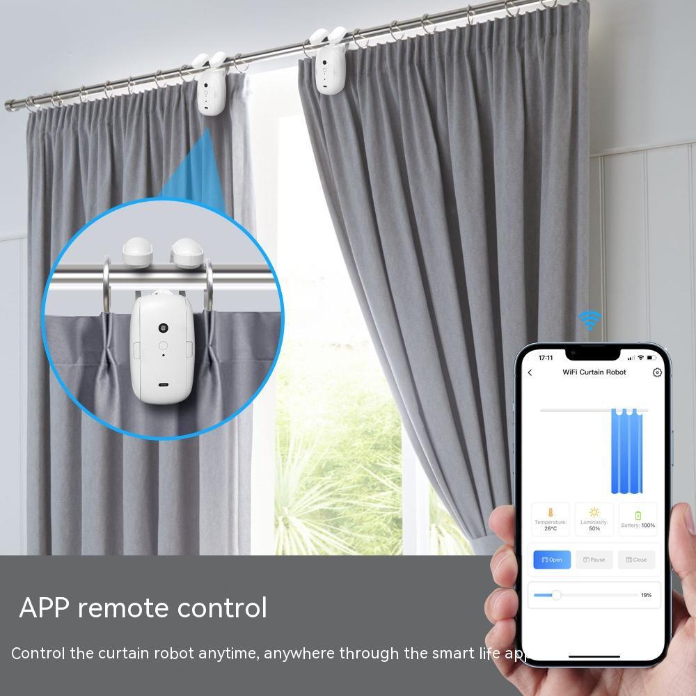 Wifi Curtain Smart Home Roman Rod Electric Curtain Companion