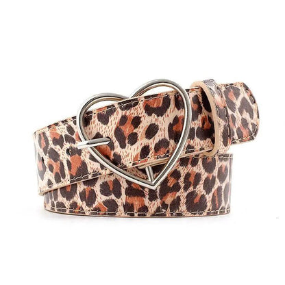 Ladies casual leopard print PU belt - HEPSIBAH SHOP