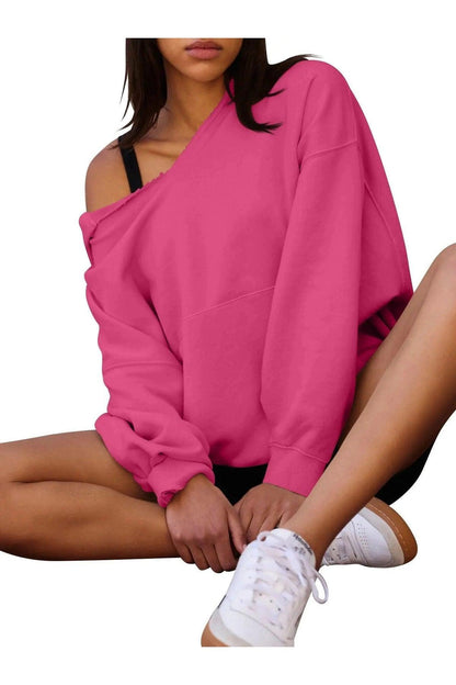 Women's Oversized Casual Hooded Sweatshirt - HEPSIBAH SHOP