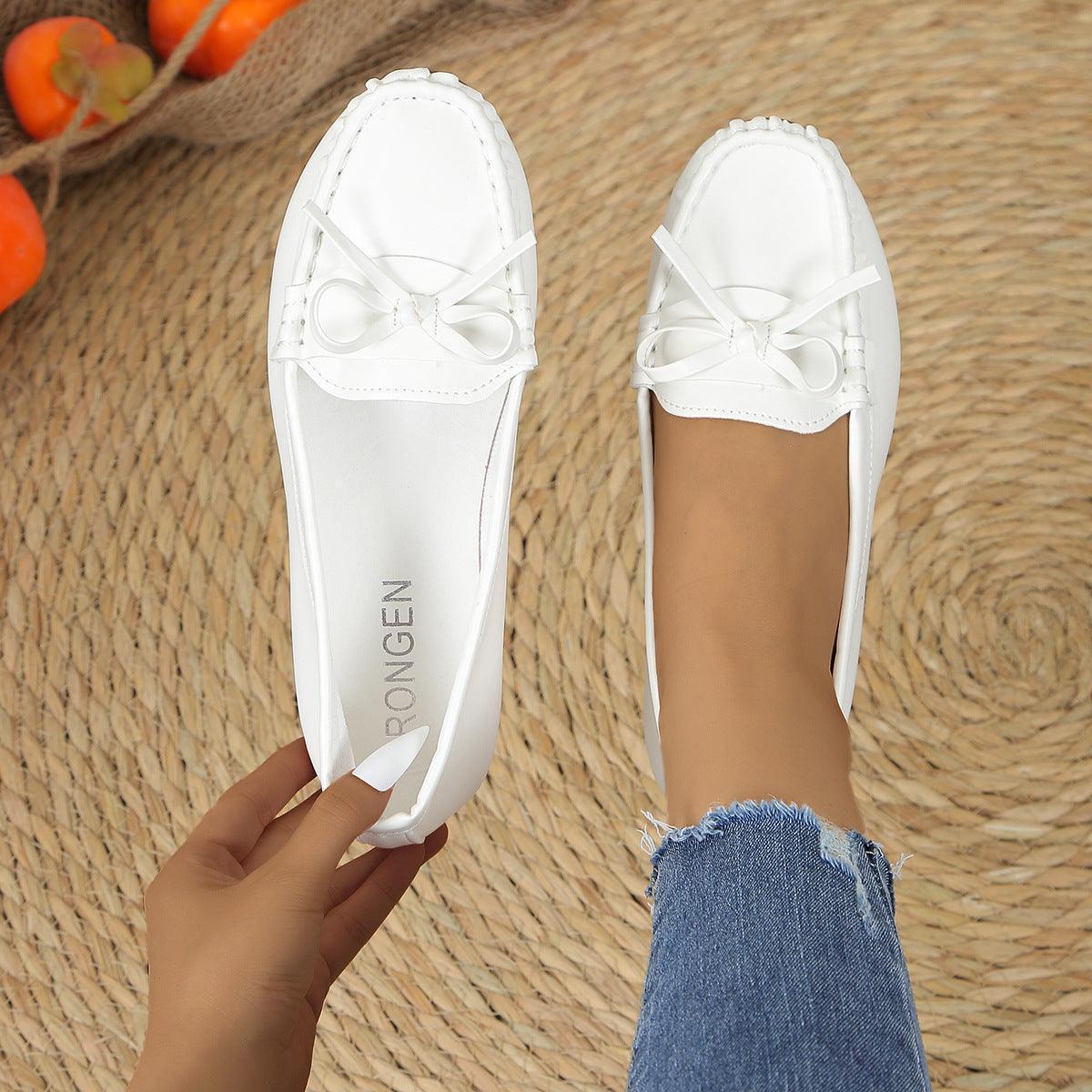 Casual Bowknot Flat Shoes - HEPSIBAH SHOP