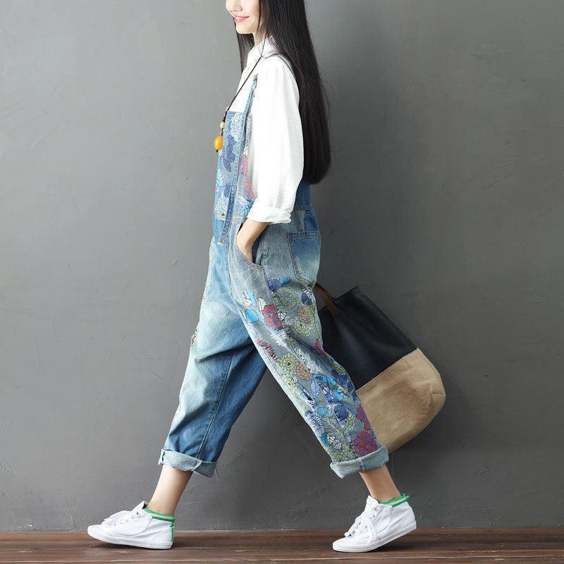 Women's Fashion Vintage Patchwork Jeans - HEPSIBAH SHOP