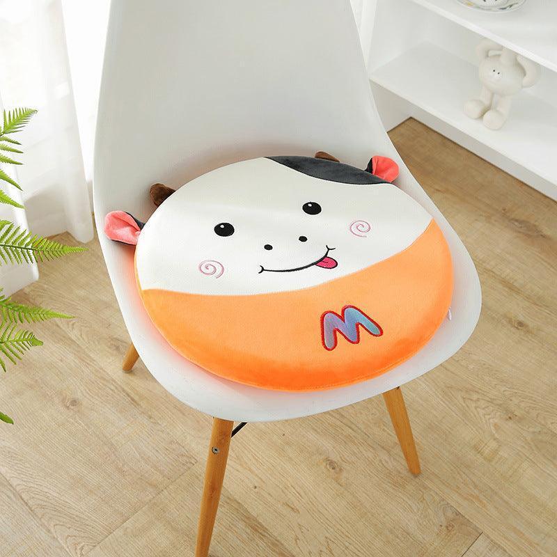 Cute Cow Toy Plush Cartoon Sofa Office Waist Cushion Bed Head Backrest Cushion