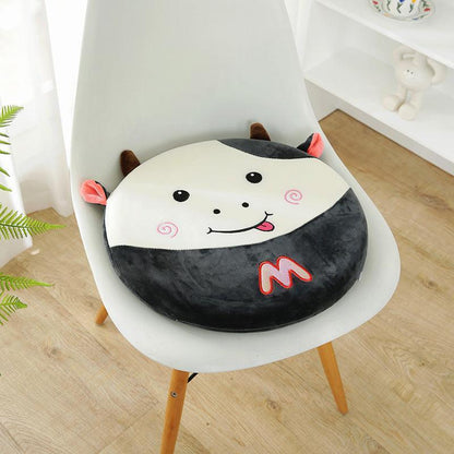 Cute Cow Toy Plush Cartoon Sofa Office Waist Cushion Bed Head Backrest Cushion