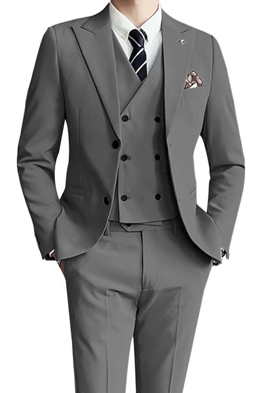 Three-piece Men's Suit Slim Fit - HEPSIBAH SHOP