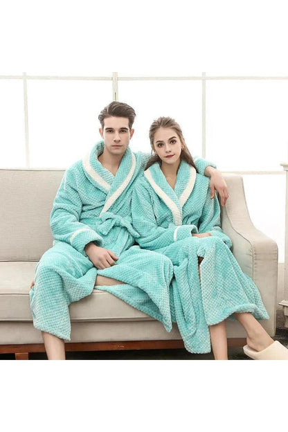 Pajamas Couple Gown Bathrobe Winter Robe - HEPSIBAH SHOP