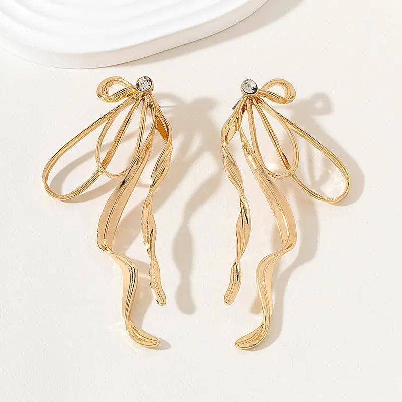 Irregular Large Bow Earrings For Women - HEPSIBAH SHOP