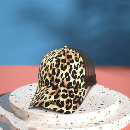 Ladies Fashion Leopard Print Baseball Hat - HEPSIBAH SHOP