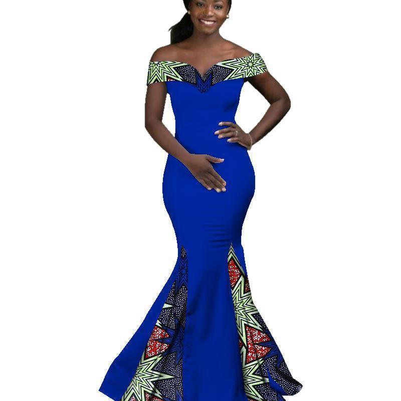 African Women Dress Wax Print Fashion Ankara - HEPSIBAH SHOP