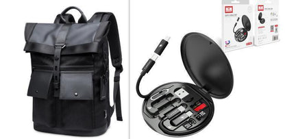 Travel Bag Laptop Backpack Built-in USB - HEPSIBAH SHOP