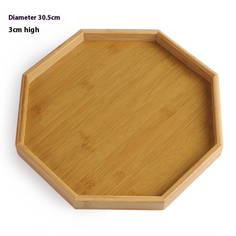 Rectangular Minimalist Household Bamboo Tea Tray