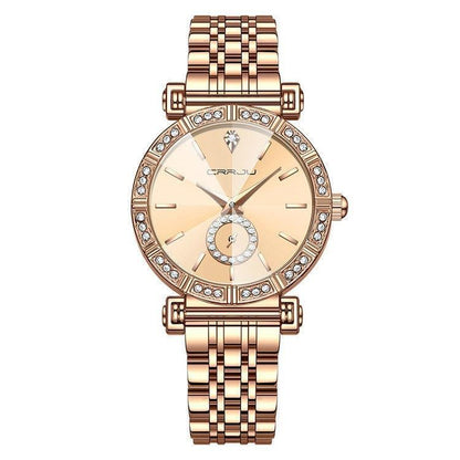 Women's Steel Belt Diamond-embedded Watch - HEPSIBAH SHOP