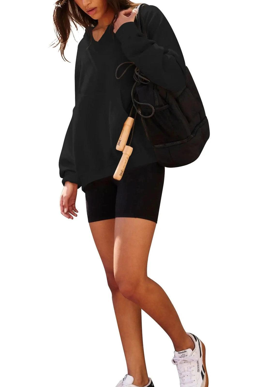 Women's Oversized Casual Hooded Sweatshirt - HEPSIBAH SHOP