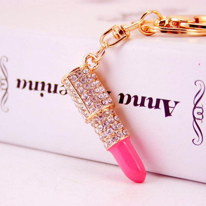 Women's Gifts Rhinestone Lipstick Keychain - HEPSIBAH SHOP